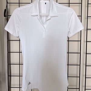 White Adidas Golf Polo